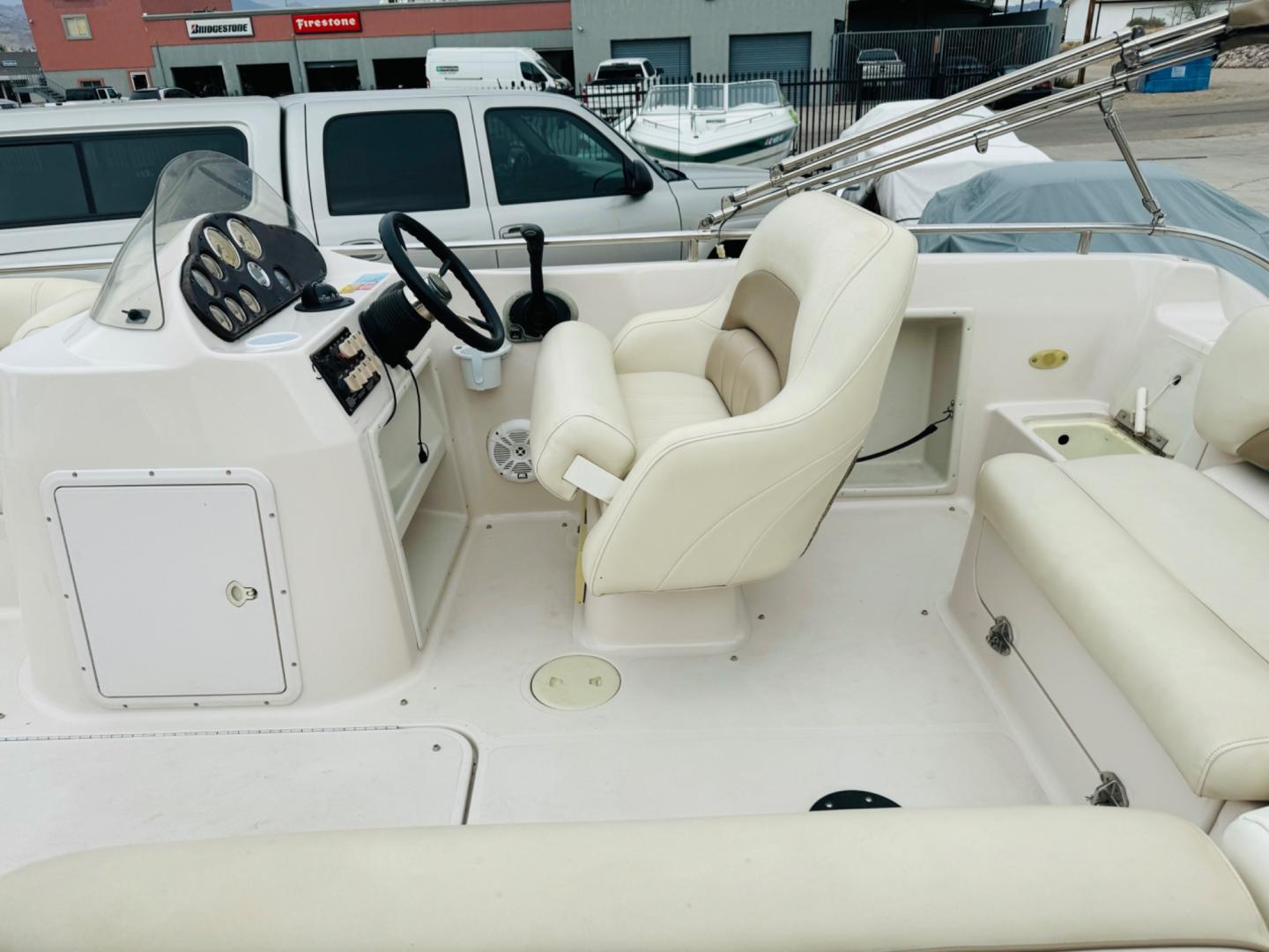 2002 White Hurricane 201 , located at 2190 Hwy 95, Bullhead City, AZ, 86442, (928) 704-0060, 0.000000, 0.000000 - 2001 Hurricane boat model 201. Super clean. On consignment. great hul. runs great . just serviced. 20 ft . 5.0 mercruiser mp engine . 418 hours on boat. Lake ready. clean interior. $15777 or best offer . on consignment. - Photo#3